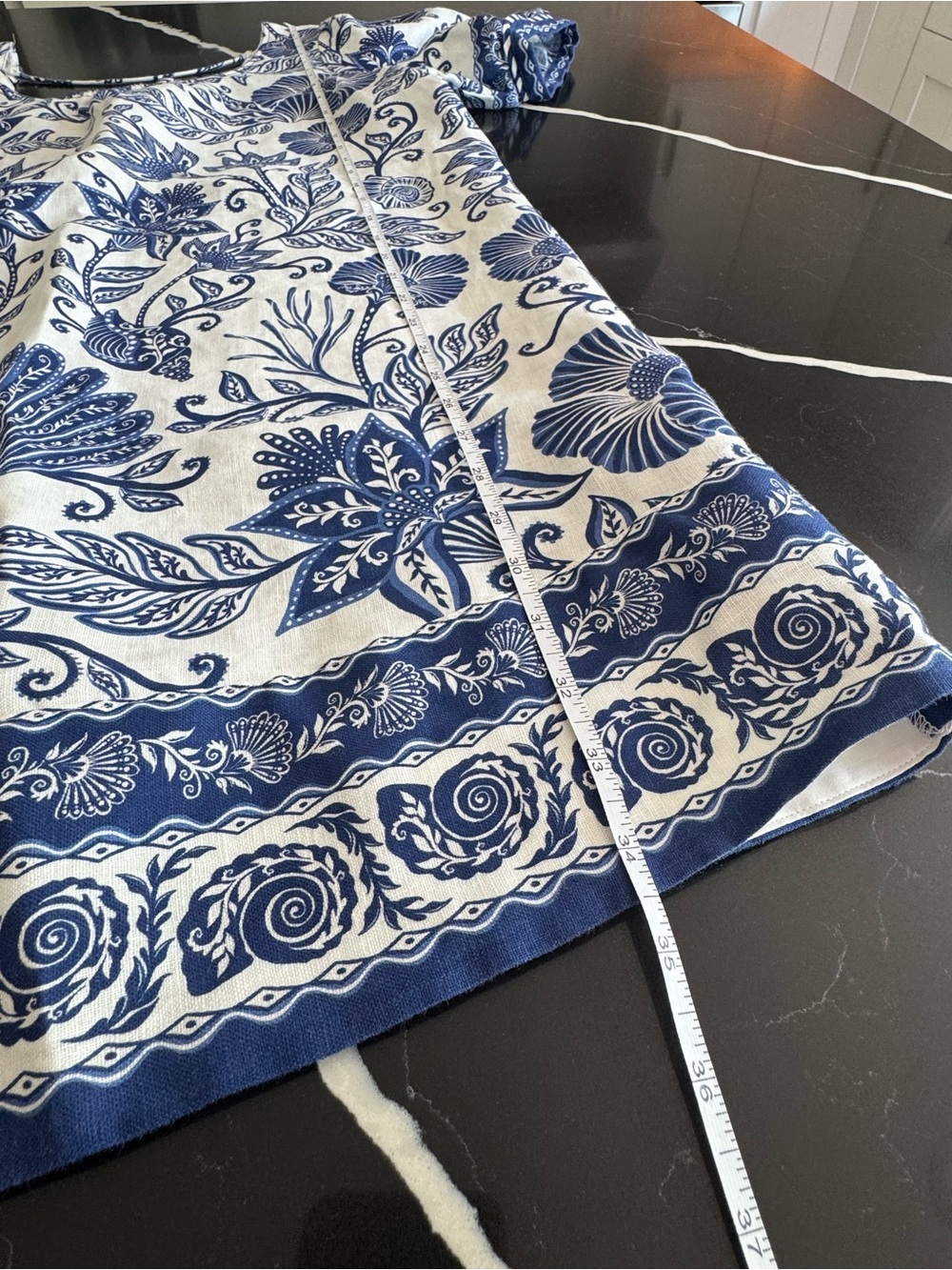 FARM Rio Blue and White Floral Print Dress - Picture 4 of 9